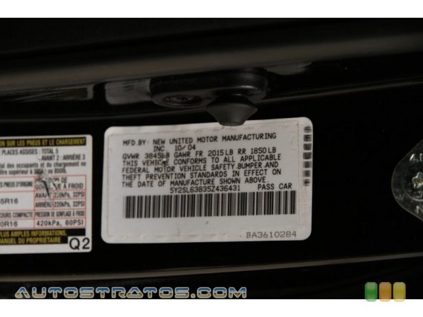 2005 Pontiac Vibe  1.8 Liter DOHC 16-Valve 4 Cylinder 5 Speed Manual