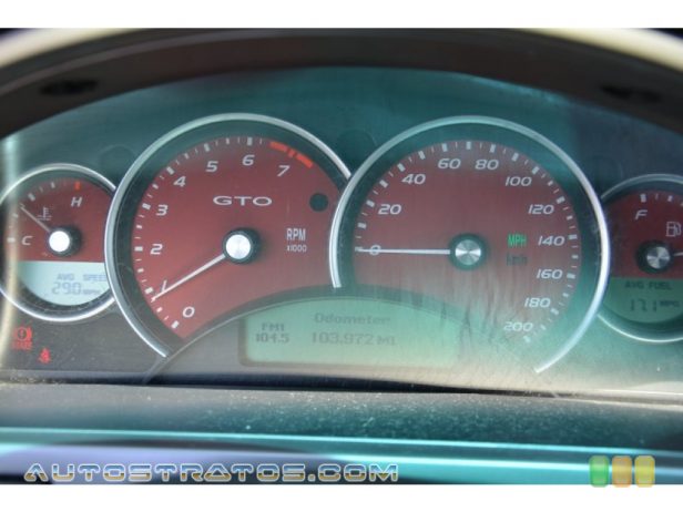 2005 Pontiac GTO Coupe 6.0 Liter OHV 16-Valve LS2 V8 4 Speed Automatic