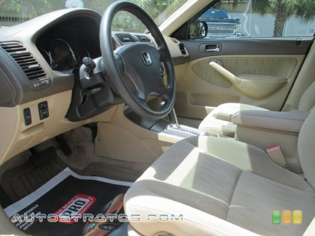 2003 Honda Civic LX Sedan 1.7 Liter SOHC 16V 4 Cylinder 4 Speed Automatic