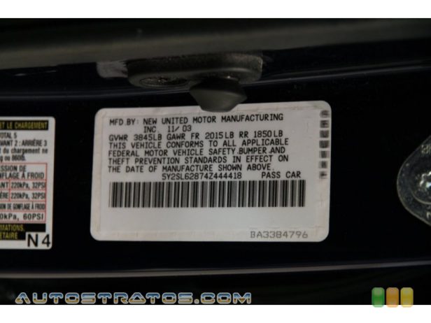 2004 Pontiac Vibe  1.8 Liter DOHC 16 Valve VVT-i 4 Cylinder 5 Speed Manual