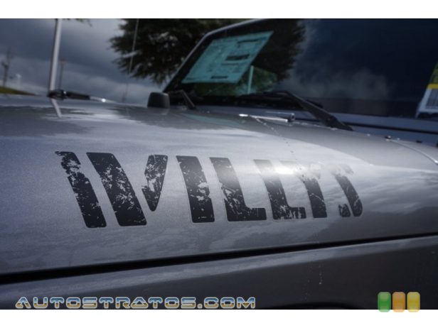 2015 Jeep Wrangler Willys Wheeler 4x4 3.6 Liter DOHC 24-Valve VVT V6 6 Speed Manual