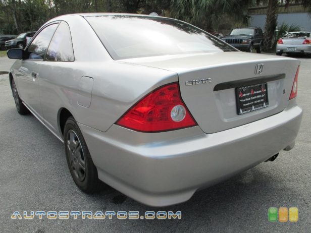 2004 Honda Civic Value Package Coupe 1.7L SOHC 16V VTEC 4 Cylinder 4 Speed Automatic