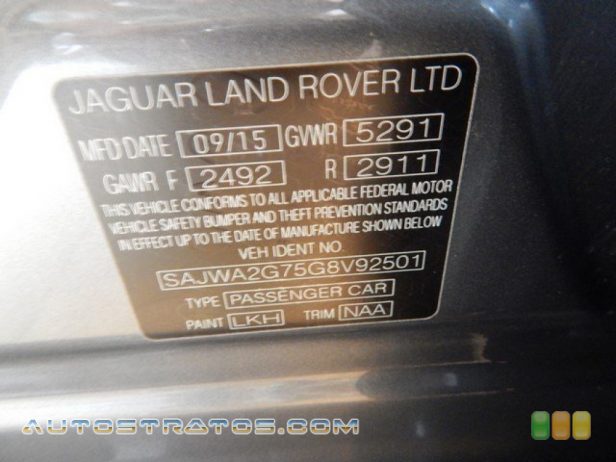 2016 Jaguar XJ L 3.0 3.0 Liter GDI Supercharged DOHC 24-Valve V6 8 Speed Automatic