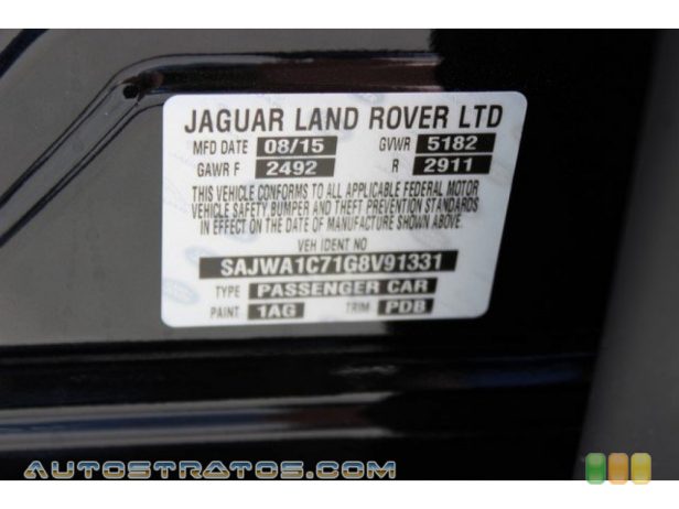 2016 Jaguar XJ 3.0 3.0 Liter GDI Supercharged DOHC 24-Valve V6 8 Speed Automatic