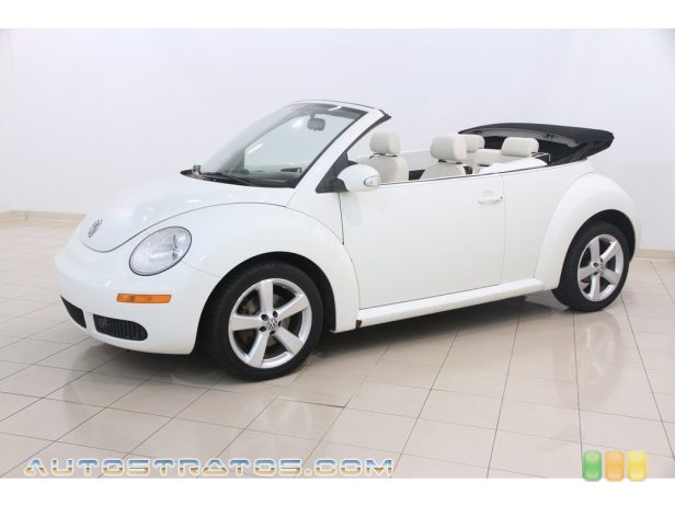 2007 Volkswagen New Beetle Triple White Convertible 2.5 Liter DOHC 20 Valve 5 Cylinder 6 Speed Tiptronic Automatic