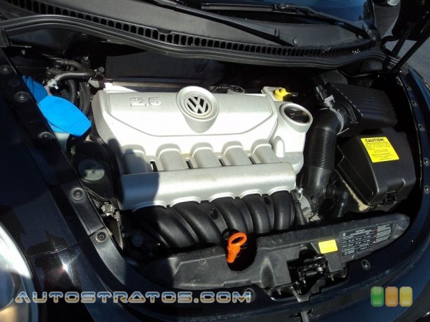 2009 Volkswagen New Beetle 2.5 Convertible 2.5 Liter DOHC 20-Valve 5 Cylinder 6 Speed Tiptronic Automatic