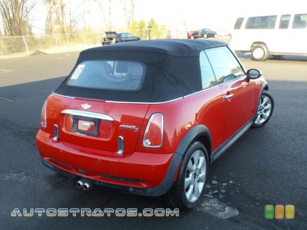2006 Mini Cooper S Convertible 1.6 Liter Supercharged SOHC 16-Valve 4 Cylinder 6 Speed Steptronic Automatic