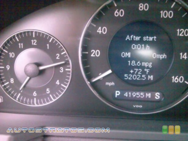 2005 Mercedes-Benz E 320 Sedan 3.2 Liter SOHC 18-Valve V6 5 Speed Automatic