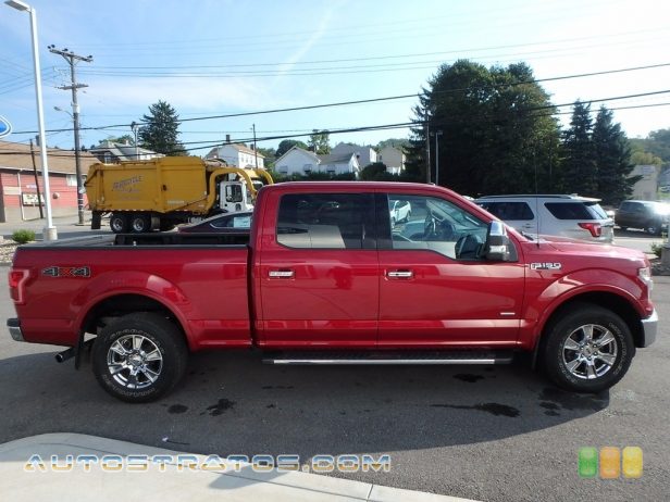 2015 Ford F150 Lariat SuperCrew 4x4 3.5 Liter EcoBoost DI Turbocharged DOHC 24-Valve V6 6 Speed Automatic