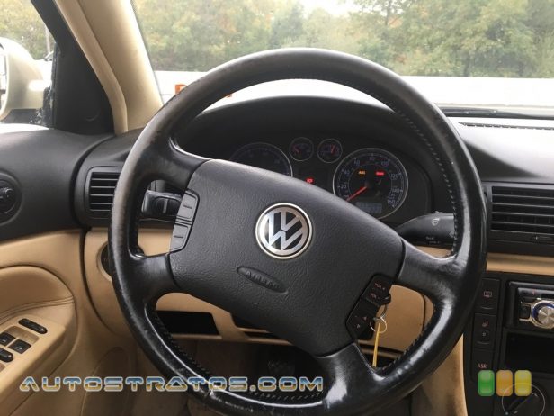 2001 Volkswagen Passat GLS Sedan 1.8 Liter Turbocharged DOHC 20-Valve 4 Cylinder 5 Speed Manual