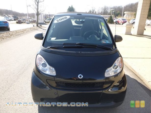 2008 Smart fortwo passion cabriolet 1.0L DOHC 12V Inline 3 Cylinder 5 Speed Automated Manual