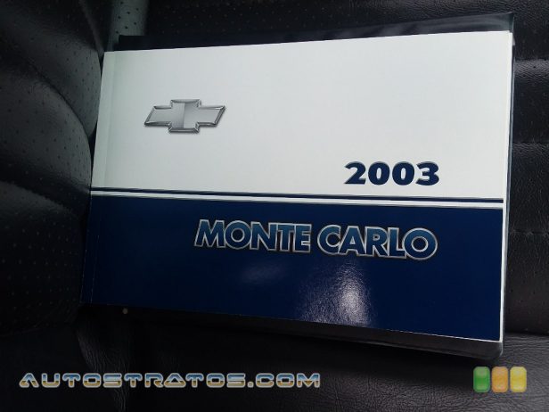 2003 Chevrolet Monte Carlo SS 3.8 Liter OHV 12 Valve V6 4 Speed Automatic