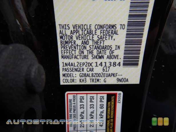 2013 Nissan Altima 2.5 S Coupe 2.5 Liter DOHC 16-Valve VVT 4 Cylinder Xtronic CVT Automatic