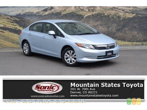 2012 Honda Civic LX Sedan 1.8 Liter SOHC 16-Valve i-VTEC 4 Cylinder 5 Speed Automatic