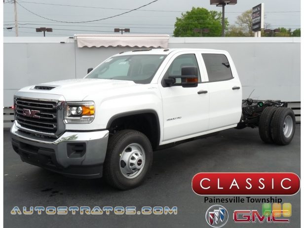 2018 GMC Sierra 3500HD Crew Cab 4x4 Chassis 6.6 Liter OHV 32-Valve Duramax Turbo-Diesel V8 6 Speed Automatic