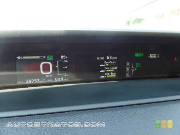 2016 Toyota Prius Three 1.8 Liter DOHC 16-Valve VVT-i 4 Cylinder/Electric Hybrid ECVT Automatic