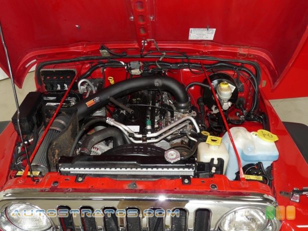 2005 Jeep Wrangler X 4x4 4.0 Liter OHV 12-Valve Inline 6 Cylinder 4 Speed Automatic