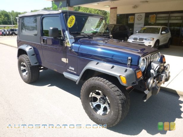 2004 Jeep Wrangler Unlimited 4x4 4.0 Liter OHV 12-Valve Inline 6 Cylinder 4 Speed Automatic