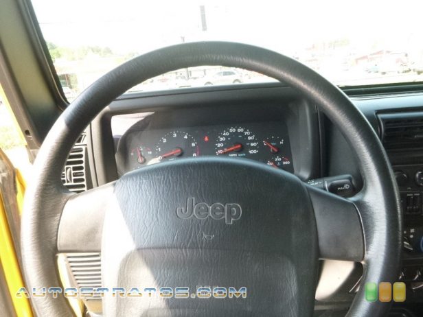 2004 Jeep Wrangler X 4x4 4.0 Liter OHV 12-Valve Inline 6 Cylinder 5 Speed Manual