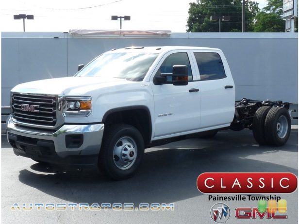 2019 GMC Sierra 3500HD Crew Cab 4WD Chassis 6.6 Liter OHV 32-Valve Duramax Turbo-Diesel V8 6 Speed Automatic