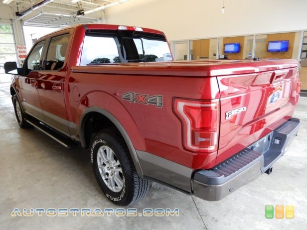 2016 Ford F150 Lariat SuperCrew 4x4 2.7 Liter DI Twin-Turbocharged DOHC 24-Valve EcoBoost V6 6 Speed Automatic