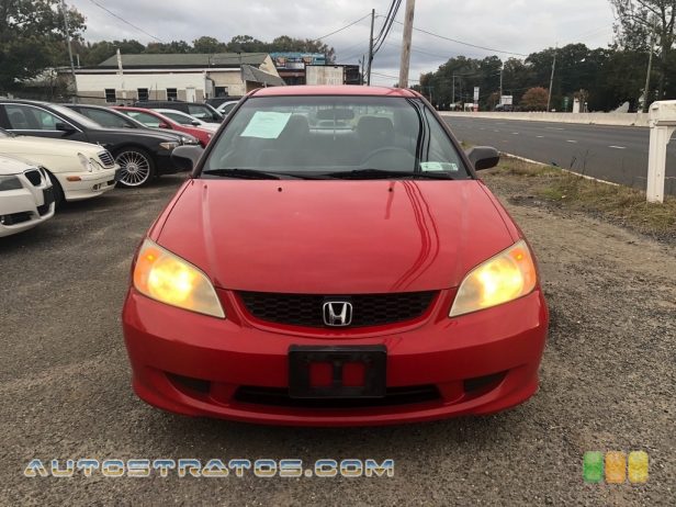 2005 Honda Civic Value Package Coupe 1.7L SOHC 16V VTEC 4 Cylinder 4 Speed Automatic