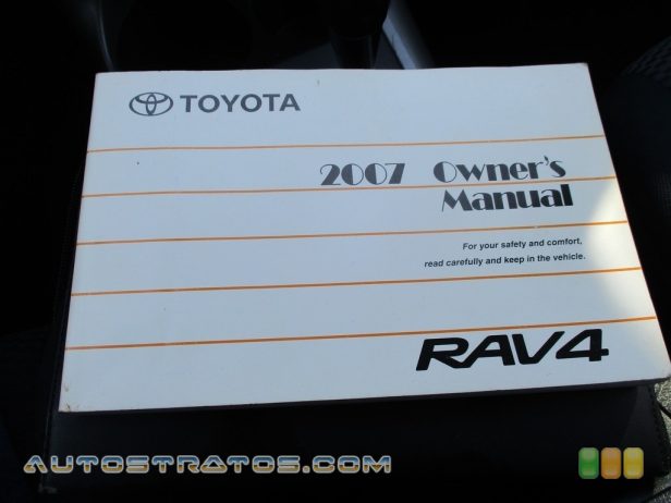 2007 Toyota RAV4 Sport 4WD 2.4 Liter DOHC 16-Valve VVT-i 4 Cylinder 4 Speed Automatic