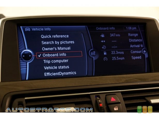 2013 BMW 6 Series 640i Gran Coupe 3.0 Liter DI TwinPower Turbocharged DOHC 24-Valve VVT Inline 6 C 8 Speed Sport Automatic