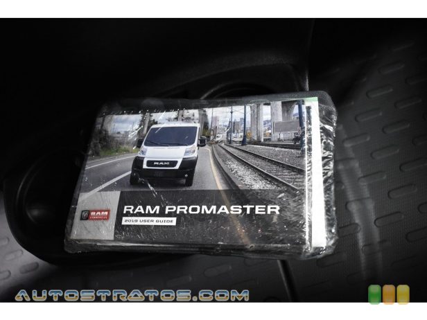 2019 Ram ProMaster 2500 High Roof Cargo Van 3.6 Liter DOHC 24-Valve VVT Pentastar V6 6 Speed Automatic