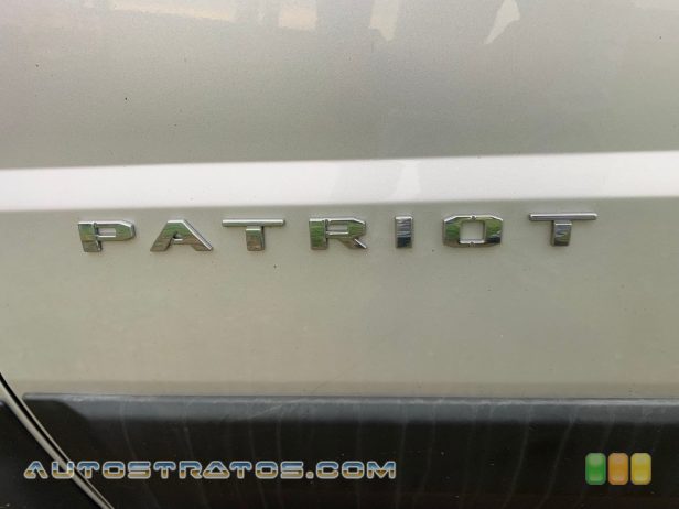 2011 Jeep Patriot Latitude 4x4 2.4 Liter DOHC 16-Valve VVT 4 Cylinder CVT2 AutoStick Automatic