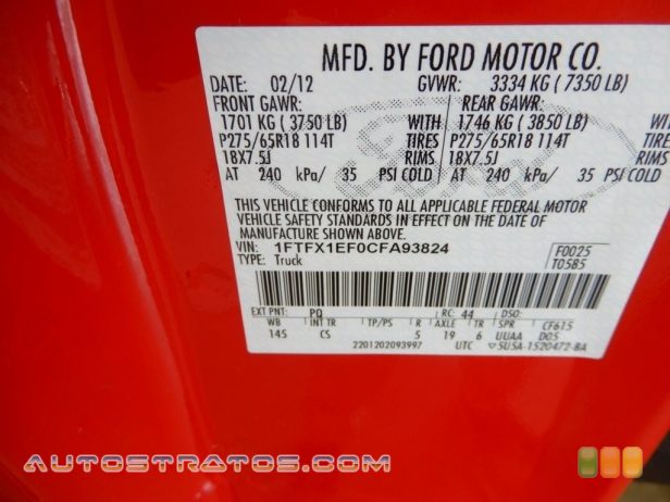 2012 Ford F150 STX SuperCab 4x4 5.0 Liter Flex-Fuel DOHC 32-Valve Ti-VCT V8 6 Speed Automatic