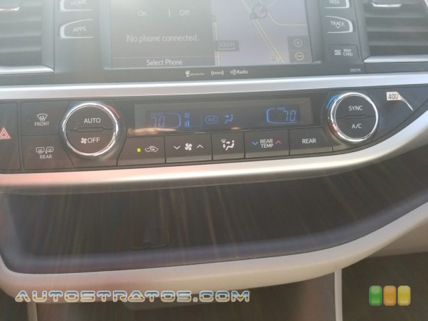 2018 Toyota Highlander XLE AWD 3.5 Liter DOHC 24-Valve VVT-i V6 8 Speed Automatic