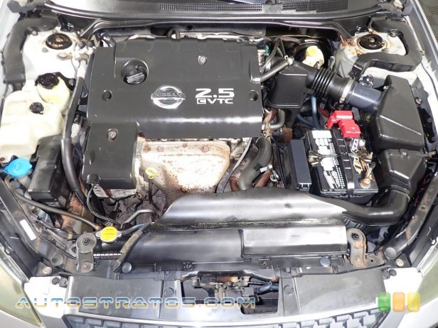 2005 Nissan Altima 2.5 S 2.5 Liter DOHC 16V CVTC 4 Cylinder 4 Speed Automatic