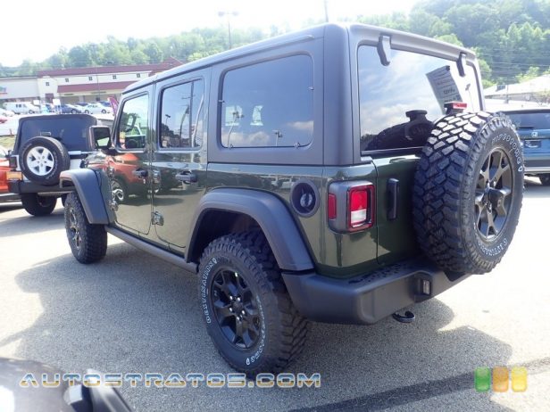 2020 Jeep Wrangler Unlimited Willys 4x4 2.0 Liter Turbocharged DOHC 16-Valve VVT 4 Cylinder 8 Speed Automatic