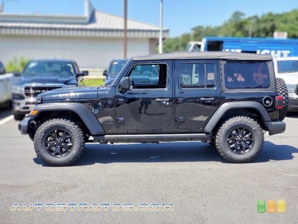2020 Jeep Wrangler Unlimited Willys 4x4 2.0 Liter Turbocharged DOHC 16-Valve VVT 4 Cylinder 8 Speed Automatic
