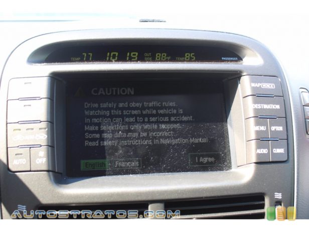 2006 Lexus LS 430 4.3 Liter DOHC 32-Valve VVT V8 6 Speed Automatic