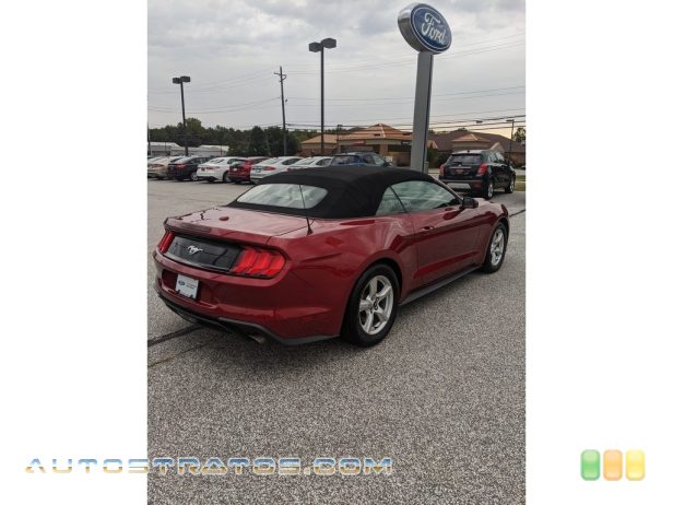 2019 Ford Mustang EcoBoost Convertible 2.3 Liter Turbocharged DOHC 16-Valve EcoBoost 4 Cylinder 10 Speed Automatic