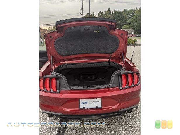 2019 Ford Mustang EcoBoost Convertible 2.3 Liter Turbocharged DOHC 16-Valve EcoBoost 4 Cylinder 10 Speed Automatic