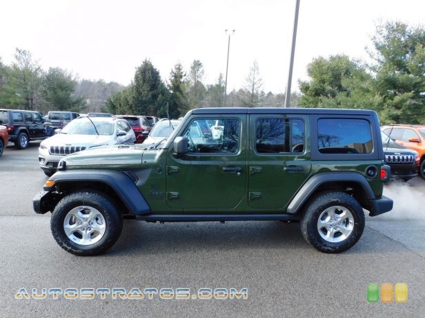 2021 Jeep Wrangler Unlimited Freedom Edition 4x4 2.0 Liter Turbocharged DOHC 16-Valve VVT 4 Cylinder 8 Speed Automatic