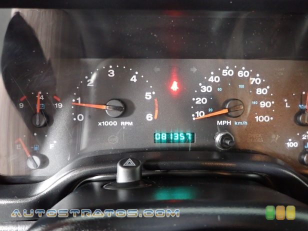 2005 Jeep Wrangler Sport 4x4 4.0 Liter OHV 12-Valve Inline 6 Cylinder 4 Speed Automatic