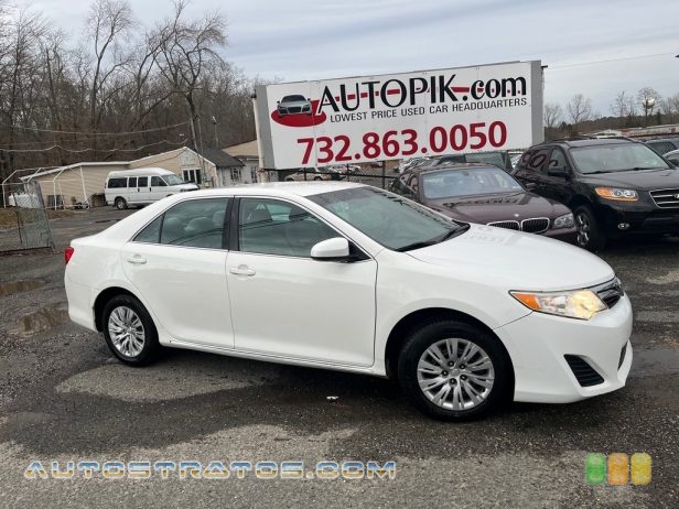 2012 Toyota Camry LE 2.5 Liter DOHC 16-Valve Dual VVT-i 4 Cylinder 6 Speed ECT-i Automatic