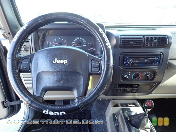 2005 Jeep Wrangler Sport 4x4 4.0 Liter OHV 12-Valve Inline 6 Cylinder 6 Speed Manual