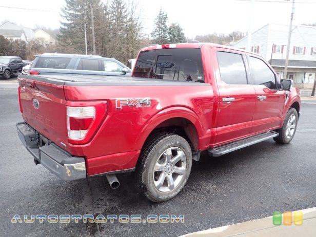 2021 Ford F150 Lariat SuperCrew 4x4 3.5 Liter Twin-Turbocharged DOHC 24-Valve EcoBoost V6 10 Speed Automatic