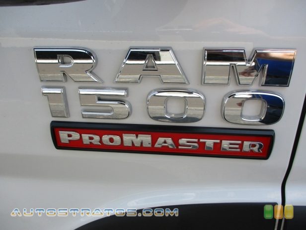2019 Ram ProMaster 1500 Low Roof Cargo Van 3.6 Liter DOHC 24-Valve VVT Pentastar V6 6 Speed Automatic