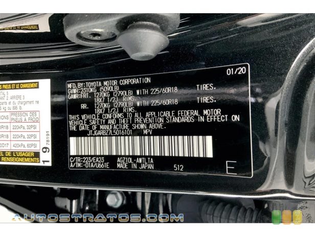 2020 Lexus NX 300 2.0 Liter Turbocharged DOHC 16-Valve VVT-i 4 Cylinder 6 Speed ECT-i Automatic