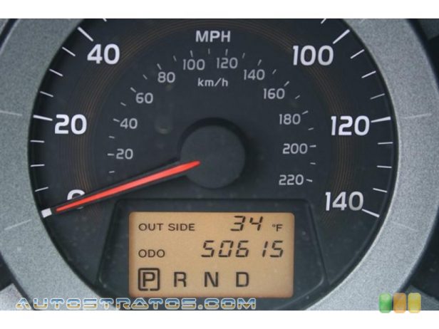 2007 Toyota RAV4 4WD 2.4 Liter DOHC 16-Valve VVT-i 4 Cylinder 4 Speed Automatic