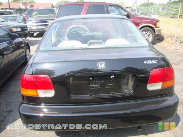1996 Honda Civic LX Sedan 1.6 Liter SOHC 16-Valve 4 Cylinder 4 Speed Automatic