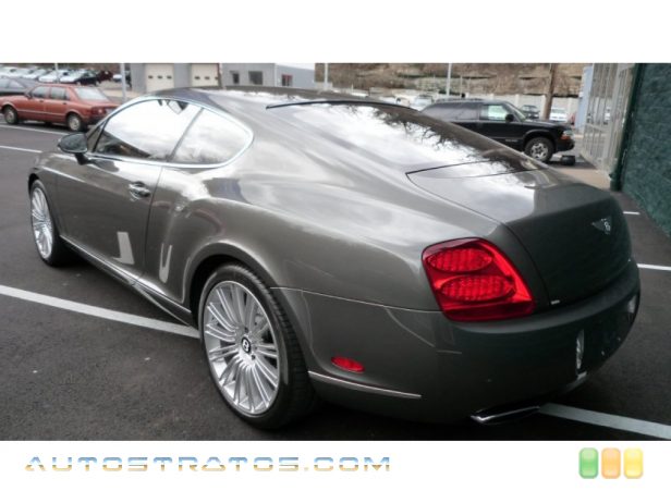 2008 Bentley Continental GT Speed 6.0L Twin-Turbocharged DOHC 48V VVT W12 6 Speed Automatic