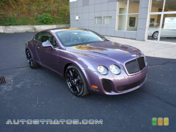 2011 Bentley Continental GT Supersports 6.0 Liter Twin-Turbocharged DOHC 48-Valve VVT W12 6 Speed Automatic