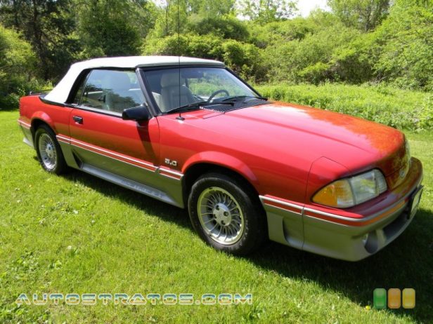 1987 Ford Mustang GT Convertible 5.0 Liter OHV 16-Valve V8 5 Speed Manual